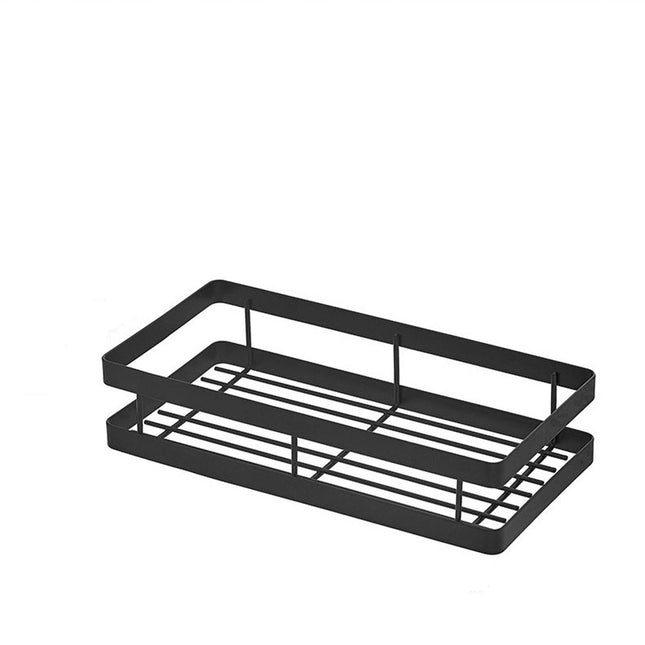Metal Spice Rack, Wall Mount Floating Shelves, Black Storage organizer, Wall-mounted Household Spice Jars Rack, Wall Multi-function Storage Racks, for Cabinet Door, Pantry, Kitchen/Bathroom Supplies Black.