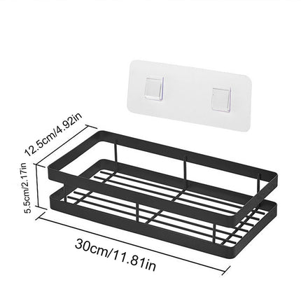 Metal Spice Rack, Wall Mount Floating Shelves, Black Storage organizer, Wall-mounted Household Spice Jars Rack, Wall Multi-function Storage Racks, for Cabinet Door, Pantry, Kitchen/Bathroom Supplies Black.