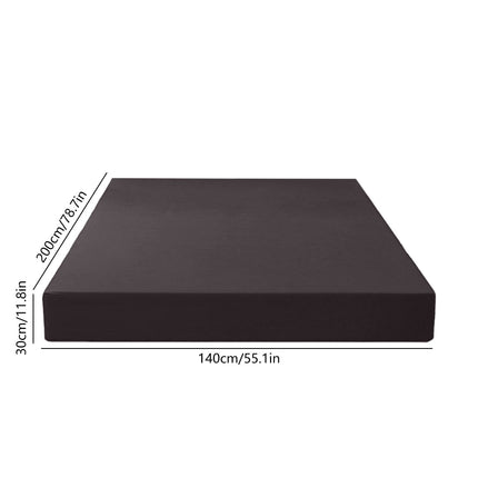 \u200b\u200bNon-Sliping Bedding Twin Fitted Sheet,Soft Elastic Fiber Bed Sheets With Deep Pocket,Machines Washable,Shrinkage And Fade Resistants 140x200x30cm Black.