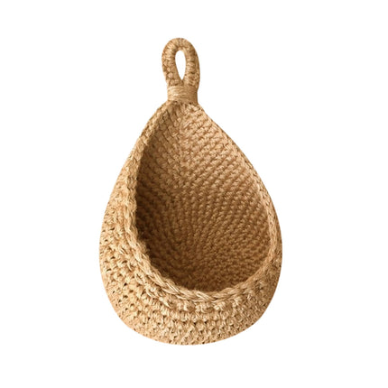 Hanging Wall Basket, Teardrop Hanging Baskets with Hanging Ring for Home Indoor Decoration, Hanging Plant Pot Holder, Vegetable Fruit Storage Baskets for Kitchen Wall Restaurant Balcony Garden B.