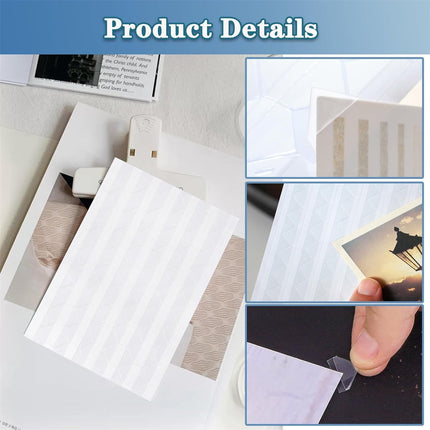Tutuviw 408 Pcs Clear Photo Corners Stickers Self-Adhesive Photo Corners Lens Photo Corner Sticker for DIY Scrapbooking, Memory Books Journal and Picture Album (Clear, 4 Sheet).