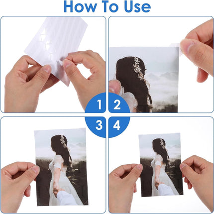 Tutuviw 408 Pcs Clear Photo Corners Stickers Self-Adhesive Photo Corners Lens Photo Corner Sticker for DIY Scrapbooking, Memory Books Journal and Picture Album (Clear, 4 Sheet).