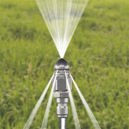 Pressure Washer Sewer Jetter Nozzle with Stainless Steel, Mini Compact Durable Sewer Jet Nozzle, Pressure Drain Jetter Nozzle, Sewer Cleaning Tool, for Pipe Unclogging Silver.