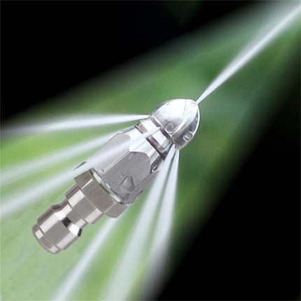 Pressure Washer Sewer Jetter Nozzle with Stainless Steel, Mini Compact Durable Sewer Jet Nozzle, Pressure Drain Jetter Nozzle, Sewer Cleaning Tool, for Pipe Unclogging Silver.