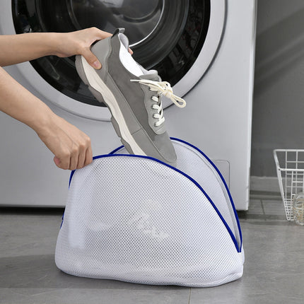 Shoe Wash Bag, Mesh Laundry Bag with Zipper, Portable Washable Shoe Storage Pouch Cleaning Laundry Bag for Sneakers Sock Toys Slipper L.