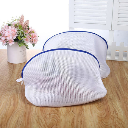 Shoe Wash Bag, Mesh Laundry Bag with Zipper, Portable Washable Shoe Storage Pouch Cleaning Laundry Bag for Sneakers Sock Toys Slipper S.