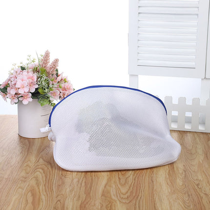 Shoe Wash Bag, Mesh Laundry Bag with Zipper, Portable Washable Shoe Storage Pouch Cleaning Laundry Bag for Sneakers Sock Toys Slipper S.