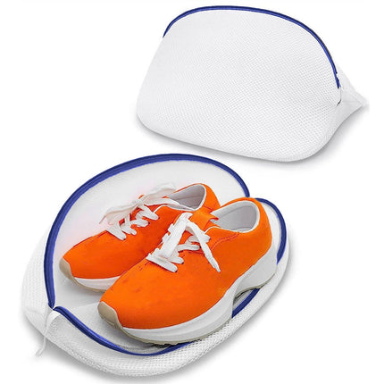 Shoe Wash Bag, Mesh Laundry Bag with Zipper, Portable Washable Shoe Storage Pouch Cleaning Laundry Bag for Sneakers Sock Toys Slipper S.