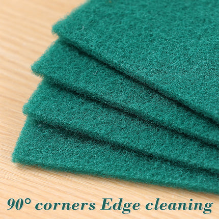 5 Pcs Scouring Pad, Dish Scrubber Scouring Pads, Green Reusable Household Scrub Pads, Double-sided Household Emery Sponge, for Dishes, Kitchen Scrubbers and Metal Grills Green.
