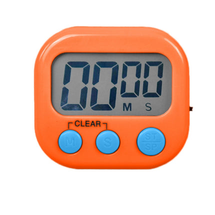 Countdown Timer, Convenience Small Visual Magnetic Timer, Digital Countdown Counter Timer with Function, Portable Alarming Led Display Timers, for Home, Offices, Study Black.