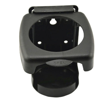 Fold-Up Drink Holder, Folding Automotive Cup Holders, Universal Car VAN Folding Cup Drink Holders, Beverage Stand Rack, Vehicle Marine RV Cup Rack, for Car Truck Boat Van Black.