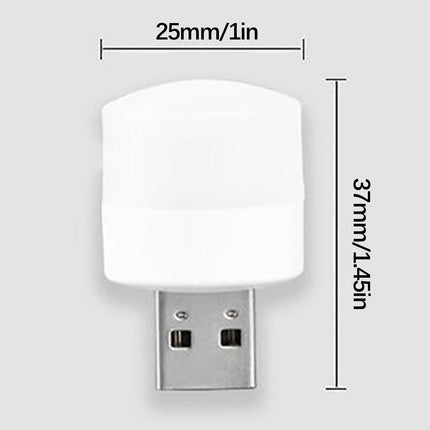 USB Night Light, LED Mini Light Bulb, Plug in Night Light, Small Bedside Night Lights, USB Light Bulb for Bedroom, Hallway, Kitchen, Car Tiny Light, Power Bank Power Outage Emergency Light Beige.