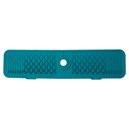 Faucet Mat for Kitchen Sink, Silicone Sink Splash Guard, Faucet Draining Mat, Dish Soap Sponge Holder, Around Faucet Bathroom Gadgets, Sink Accessories, Drying Mats Organizer Green.