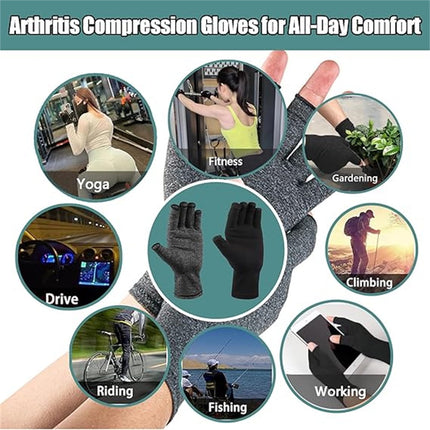 12 Pairs Cotton Gloves,Reusable Half Finger Touchscreen Gloves,7.5x3.9In Summer Sun UV Protection Gloves for Men and Women Black.