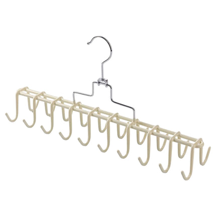 Belt Tie Rack Hanger, Tie Rack Hanger, for Closet Metal Belt Organizer, 20 Hooks, Multi Purpose Hanger, for Shawls Scarves Closet Organizers and Storage White.