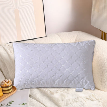 Pillows for Sleeping (1-Pack), Luxury Hotel Pillows Queen Size, Bed Pillows for Side and Back Sleeper, Hotel Luxury Pillow, Supportive Breathable Down Alternative Gusseted Pillow White.