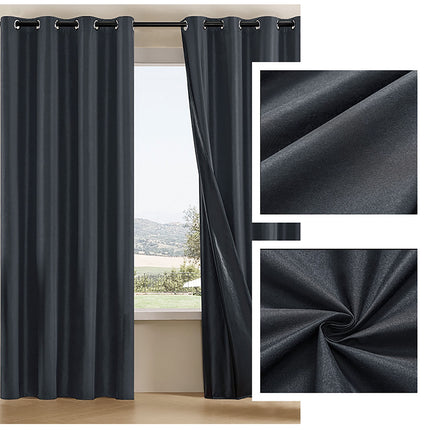 RV Camper Door Window Curtains, Blackout Privacy Curtains, Drapes for Bathroom Bedroom Kitchen, Portable Travel Trailer Small Window Decor, Short Blackout Curtain Black.