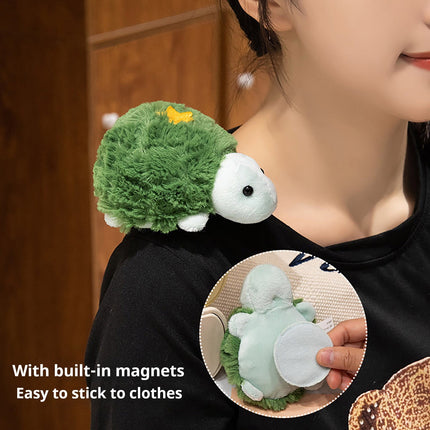 Shoulder Plush, Magnetic Plushs Toy Riding Stuffed Animals Toy, Cute Stuffed Doll with Magnet, Shoulder Parrot Plush Toy Home Decoration for Birthday Party Holiday Christmas Gift A.