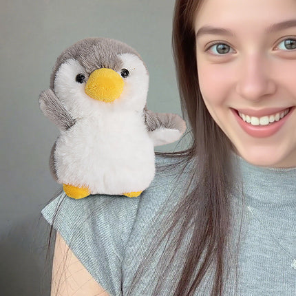 Shoulder Plush, Magnetic Plushs Toy Riding Stuffed Animals Toy, Cute Stuffed Doll with Magnet, Shoulder Parrot Plush Toy Home Decoration for Birthday Party Holiday Christmas Gift B.