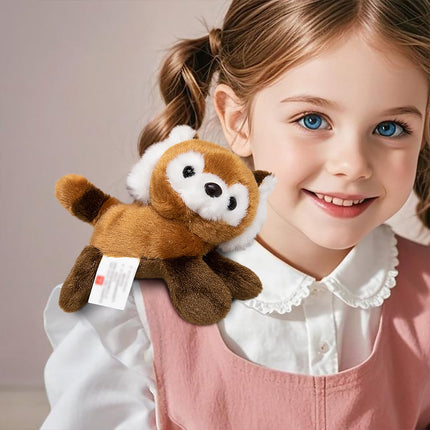 Shoulder Plush, Magnetic Plushs Toy Riding Stuffed Animals Toy, Cute Stuffed Doll with Magnet, Shoulder Parrot Plush Toy Home Decoration for Birthday Party Holiday Christmas Gift F.