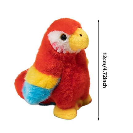 Shoulder Plush, Magnetic Plushs Toy Riding Stuffed Animals Toy, Cute Stuffed Doll with Magnet, Shoulder Parrot Plush Toy Home Decoration for Birthday Party Holiday Christmas Gift J.