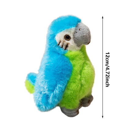 Shoulder Plush, Magnetic Plushs Toy Riding Stuffed Animals Toy, Cute Stuffed Doll with Magnet, Shoulder Parrot Plush Toy Home Decoration for Birthday Party Holiday Christmas Gift L.