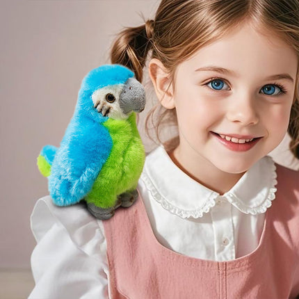 Shoulder Plush, Magnetic Plushs Toy Riding Stuffed Animals Toy, Cute Stuffed Doll with Magnet, Shoulder Parrot Plush Toy Home Decoration for Birthday Party Holiday Christmas Gift L.