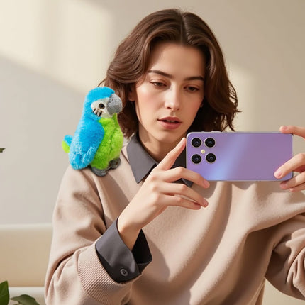 Shoulder Plush, Magnetic Plushs Toy Riding Stuffed Animals Toy, Cute Stuffed Doll with Magnet, Shoulder Parrot Plush Toy Home Decoration for Birthday Party Holiday Christmas Gift L.