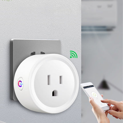 Smart Plug, WiFi Smart Plugs, Smart Outlet Timer with APP Remote Control, 2.4GHz Wi-Fi Only,Voice Control, No Hub Required, Timer and Schedule Function White.