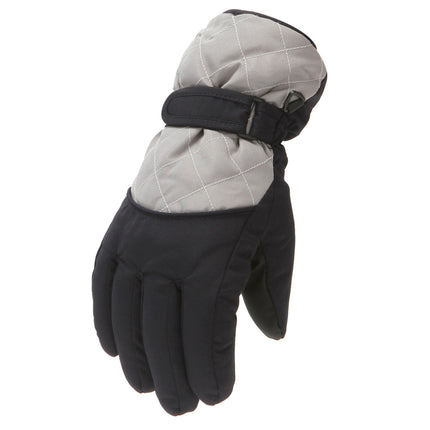GXWEA 2T Gloves Kids Waterproof Gloves Kids Gloves Winter Gloves Thick Gloves Stretchy Warm Gloves Boys Girls 6-11 Year AHA2 kids snow gloves Grey.