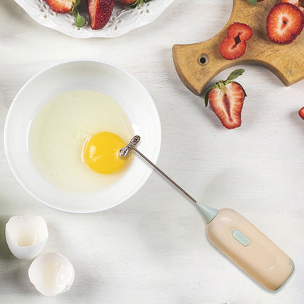 Handheld Stirrer, Electrical Stainless Steel Battery Operated Coffee Stirrer, Milk Frother Coffee Egg Mixers for Crafts Tumbler, DIY Making A.