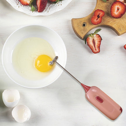 Handheld Stirrer, Electrical Stainless Steel Battery Operated Coffee Stirrer, Milk Frother Coffee Egg Mixers for Crafts Tumbler, DIY Making D.