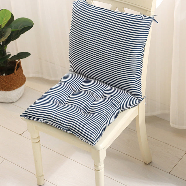 High Back Chair Cushions with Ties, 15.7" Indoor Outdoor Rocking Patio Chair Cushions, Non-skid No-Slip Onepiece Dining Chair Pad for Kitchen Dining Room Living Room Black.