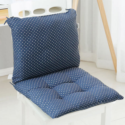 High Back Chair Cushions with Ties, 15.7" Indoor Outdoor Rocking Patio Chair Cushions, Non-skid No-Slip Onepiece Dining Chair Pad for Kitchen Dining Room Living Room Blue.