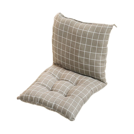High Back Chair Cushions with Ties, 15.7" Indoor Outdoor Rocking Patio Chair Cushions, Non-skid No-Slip Onepiece Dining Chair Pad for Kitchen Dining Room Living Room Khaki.
