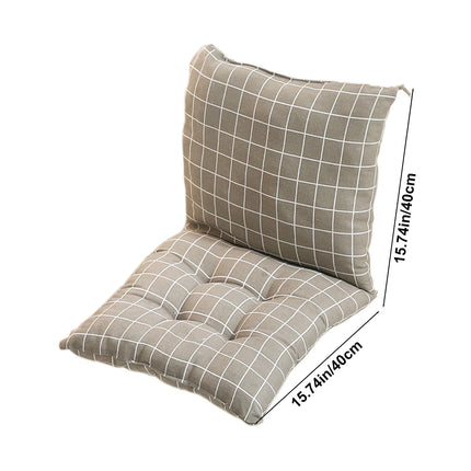 High Back Chair Cushions with Ties, 15.7" Indoor Outdoor Rocking Patio Chair Cushions, Non-skid No-Slip Onepiece Dining Chair Pad for Kitchen Dining Room Living Room Khaki.