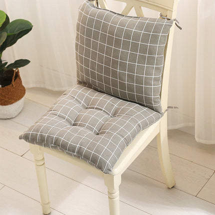 High Back Chair Cushions with Ties, 15.7" Indoor Outdoor Rocking Patio Chair Cushions, Non-skid No-Slip Onepiece Dining Chair Pad for Kitchen Dining Room Living Room Khaki.