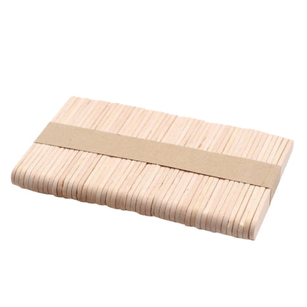 50PCS Wooden Crafts Sticks, 6" Wooden Ice Cream Sticks, Multi-functional Wide Lollipop Sticks for DIY Crafts and Education As shown.