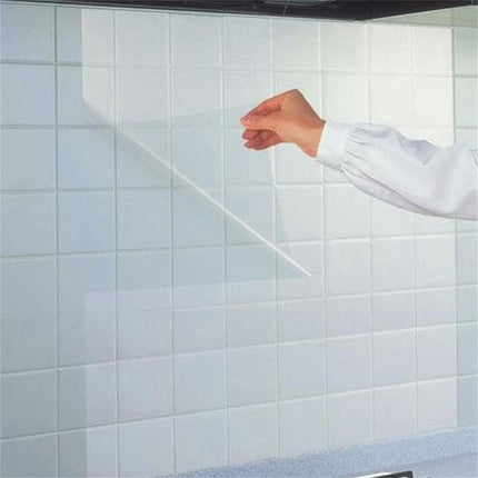 Wall Protective Film,Self-Adhesive Contact Paper,Removable Walls Covering,Heat-Resistant Clear Shelf Liner Backsplash for Home.