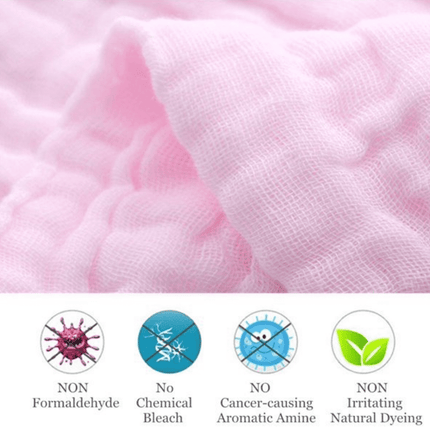 10PCS Muslin Cotton Baby Towel Soft Baby Bath Towel Multicolor Newborn Washcloths and Towels Multicolor.