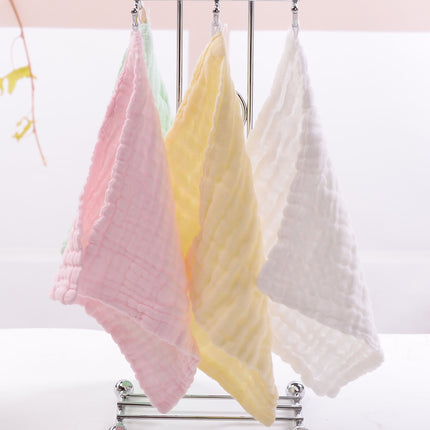 10PCS Muslin Cotton Baby Towel Soft Baby Bath Towel Multicolor Newborn Washcloths and Towels Multicolor.
