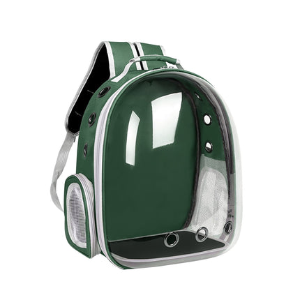 Pet Backpack Carrier, Transparent Space Capsule Pet Backpack Bag with Straps, Breathable Pet Carrier for Traveling Walking Hiking Outdoor Activities C.