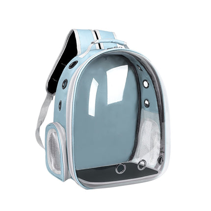 Pet Backpack Carrier, Transparent Space Capsule Pet Backpack Bag with Straps, Breathable Pet Carrier for Traveling Walking Hiking Outdoor Activities F.