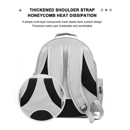 Pet Backpack Carrier, Transparent Space Capsule Pet Backpack Bag with Straps, Breathable Pet Carrier for Traveling Walking Hiking Outdoor Activities G.