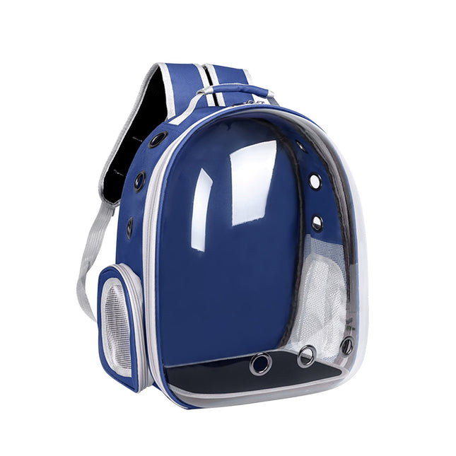 Pet Backpack Carrier, Transparent Space Capsule Pet Backpack Bag with Straps, Breathable Pet Carrier for Traveling Walking Hiking Outdoor Activities H.