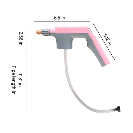 Foam Sprayer, High Pressure Sprayer Pump Spray Bottle Car Cleaning Sprayer for Car Washing, Window Cleaning, Courtyard Sweeping, Flower Watering, Home Electric Pressurized Nozzle Pink.