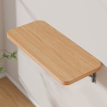 Floating Balcony Railing Table, Outdoor Indoor Wall Mounted Folding Table, Wall Mounted Shelves, Wall Foldable Shelves, Board Shelves, for Bedroom, Living Room, Kitchen Brown.