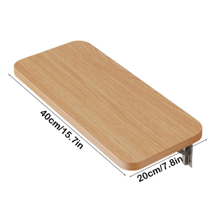 Floating Balcony Railing Table, Outdoor Indoor Wall Mounted Folding Table, Wall Mounted Shelves, Wall Foldable Shelves, Board Shelves, for Bedroom, Living Room, Kitchen Brown.