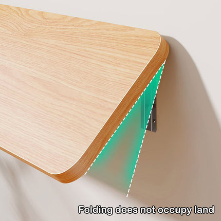 Floating Balcony Railing Table, Outdoor Indoor Wall Mounted Folding Table, Wall Mounted Shelves, Wall Foldable Shelves, Board Shelves, for Bedroom, Living Room, Kitchen Brown.