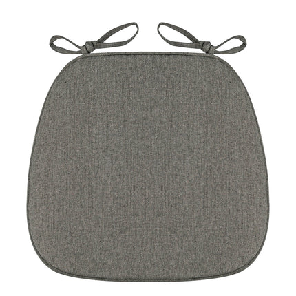 Chair Cushion with Ties for Dining Chairs, 16x17" Memories Foam Non-slip Chair Pad with Machines Washable Cover and Zipper, Detachable Cushion for Kithchen Living Room Office A.
